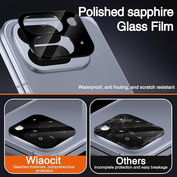 Wiaocit Tempered Glass Camera Lens Protector for Google Pixel 10 Pro Fold | 4 Pack, 9H Hardness, Ultra HD, Anti-Scratch, Case Friendly - Image 2