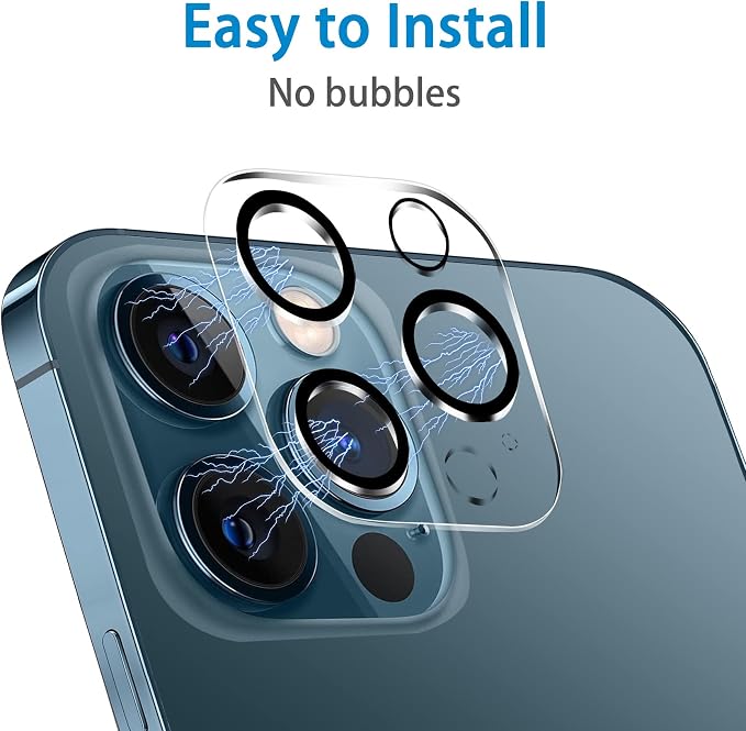 Dengduoduo 3 Pack Tempered Glass Camera Lens Protector for iPhone 12 Pro Max 6.7", Ultra HD, 9H Hardness, Anti-Scratch, Case Friendly, Easy to Install [No Affect on Night Shots] - Image 6