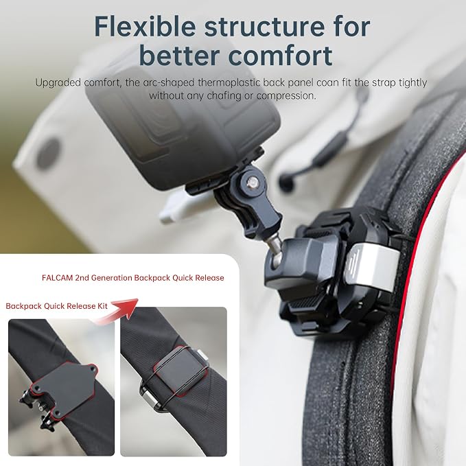 FALCAM F38 Backpack Camera Clip V2 Solo (Clip Only) - F38B3802 - Image 5