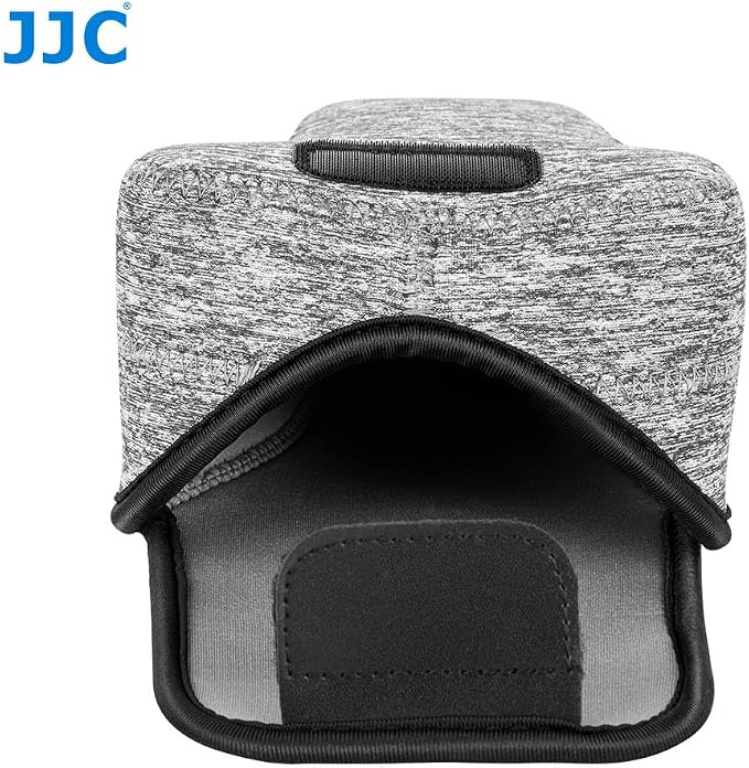 Neoprene Camera Case for Fuji X-T30 III+16-50mm A6400+18-55mm Lens | 6mm thick Neoprene Pouch for fits Camera≤4.9x2.9x5". Scratch-resistant. Touch-fastening flap. without strap - Image 8