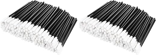 Chinco 200 Pieces Foam Swab Sponge Swab Foam Tips Sponge Stick for Inkjet Printer Print Head Camera Optical Lens Optical Equipment(Black,3.66 Inch) (Pack of 2) by Chinco