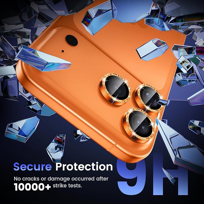 Tensea Camera Lens Protector Compatible for iPhone 17 Pro Max/17 Pro/15 Pro Max/15 Pro/16 Pro Max/16 Pro/14 Pro Max/14 Pro, Metal Tempered Glass Cover Camera Screen Protector Accessories,Case Friendly - Image 5