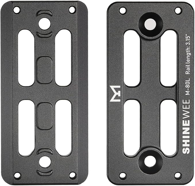 SHINEWEE Arca Dovetail Rail for M-LOK System – Quick-Release Tripod Mount Adapter | Compatible with Arca-Swiss/RRS Standards | Lightweight Aluminum Hunting Accessory | 2-Slot Interface - Image 2