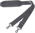 MOSISO 56 inch Shoulder Strap, Adjustable Soft Universal Non-Slip Strap | Thick Replacement Strap, Fit Padded with Metal Swivel Hooks for Laptop Shoulder Bag/Laptop Messenger Bag, Space Gray by MOSISO
