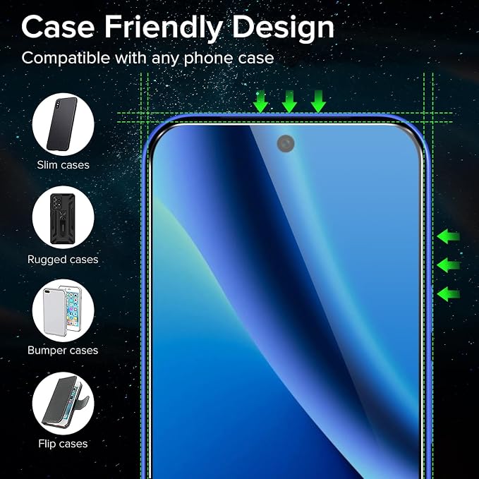 ivoler Screen Protector for Google Pixel 10a 6.3" Tempered Glass 3-Pack | Fingerprint Unlock Compatible, 9H Hardness, Bubble Free, Easy Install Frame for Pixel 10a - Image 6