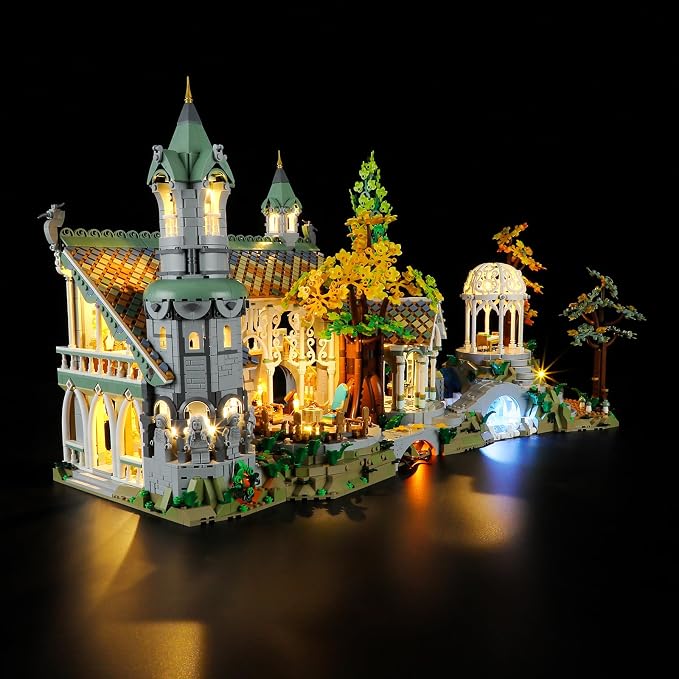YEABRICKS LED Light for Lego-10316 Lord of the Rings THE Lord of THE Rings: Rivendell Building Blocks Model (Lego Set NOT Included) | Beginner Friendly, Easy Installation, Home Display Decor, Great Gift Idea, Fits Lego 10316 (Model Not Included) - Image 3