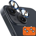 TOCOL Camera Lens Protector for iPhone 14 / iPhone 14 Plus Tempered Glass HD Individual Scratch Resistant Camera Cover Accessories Case Friendly 2 Pack（Black） by TOCOL
