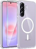 FNTCASE for Galaxy A37/A36 5G Phone Case, Fit for Magsafe, Screen Protector | Anti Yellowing Magnetic Back, 14FT Military Grade Drop Protection, Shockproof Protective, for Samsung A37 Cover, Transparent by FNTCASE