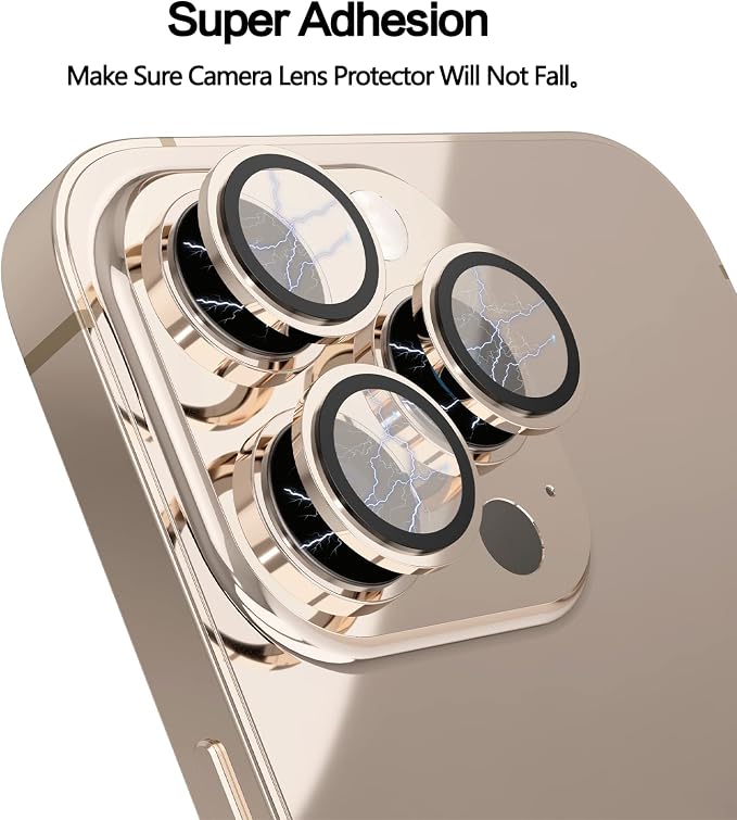 YWXTW [Upgraded Camera Lens Protector for iPhone 13 Pro Max 6.7 Inch/iPhone 13 Pro 6.1 Inch, [Keep Original Camera] [Installation Frame] Tempered Glass Camera Lens Cover, 1 Set - Image 4