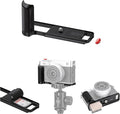 JJC Metal Hand Grip L-Bracket & Shutter Button for Fuji X-E5 Camera, Black | Silicone Handgrip Cover, Anti-Slip Pads with SD Card Holder, Arca Swiss Quick Release Plate & 1/4"-20 Tripod Hole by JJC