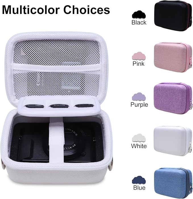 Camera Case Bag Compatible with Canon PowerShot G7 X Mark III, Mark II, SX740 HS, Sony ZV-1, KODAK PIXPRO WPZ2 Digital 4K Vlogging Camera, Point and Shoot 4K Video Camera Bag, White (Case Only) - Image 6