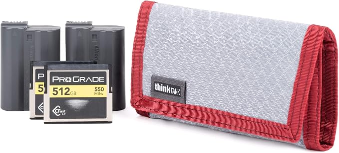 Think Tank Memory Card and Battery Wallet, Holds 2 CF or 4 SD Memory Cards (Chili Pepper Red) by ThinkTankPhoto