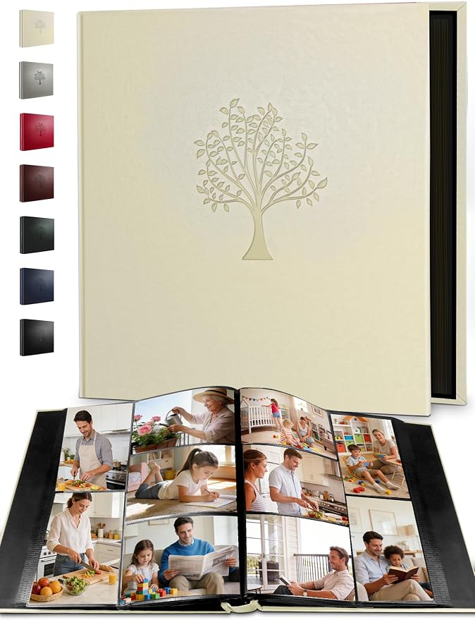 Photo Album 4x6 600 Pockets Photos, Large Capacity Leather Cover Photo Book | Slip-In Horizontal & Vertical Pockets Acid-Free Waterproof Picture Albums Great for Family Baby Wedding Holiday & Anniversary - Image 8