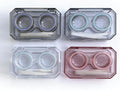 Contact Lens Case, Travel Size Cute Colored Contact Lenses Applicator Remover Tool Kit for Daily Outdoor (4 Pack) by Howinn