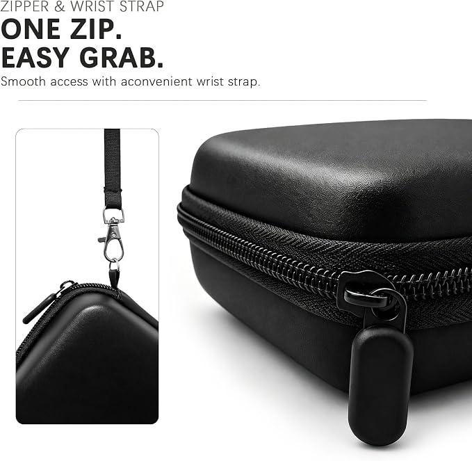 Camera Carrying Case for KODAK PIXPRO FZ55/ FZ45 Digital Camera | Camera Storage Case. Hard Protective Bag With Mesh Pocket Fits Batteries Cable Memory Card Card Reader, Black+ Grey - Image 6