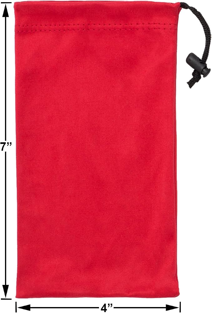 Premium Quality Microfiber Sunglasses Pouch With Spring Fastener - Image 3