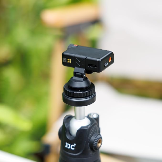 JJC Cold Shoe Mount Adapter for DJI Mic Mini / Mini 2 2S, Stable Anti-Slip | with Tighten Knob & 1/4"-20 Hole, High-Stength ABS, Angle Adjustable, Hot Shoe Accessories for DSLR Camera Video Recording - Image 8