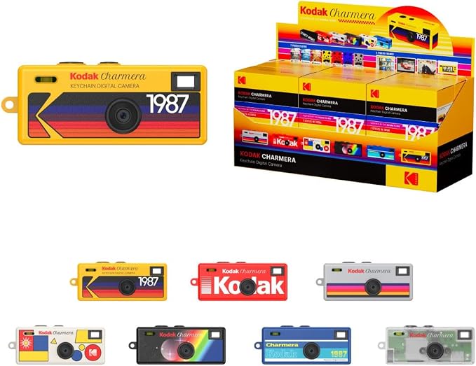 KODAK CHARMERA Keychain Digital Camera Blind Box Single Box (1PC),Mini Camera,Digicam,Video Recording,Bag Charm,1.6 Megapixels,Micro SD Card Slot,for Beginners Teens and Adults by Unknown