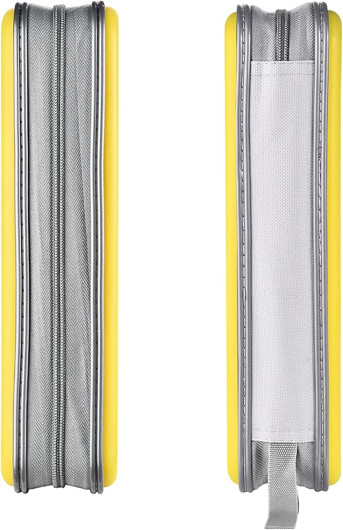 UENTIP 96 Capacity CD Case,Portable DVD Hard Plastic Case Holder CD Organizer Wallet Protective DVD Storage (96, Yellow) | CD DVD Storage,Zipper Closure,Scratch-Resistant Sleeves,Stay Away Dust and Damp,Storage Music Video Gaming Discs Blu-ray - Image 2