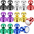 FINDMAG Fridge Magnets, Magnets for Whiteboard, Kitchen, 14 Pack, Colorful | Magnetic Push Pins for Office, Locker and Classroom, Photos and Pictures Display, Accessories Decorative, Easy to Move by FINDMAG