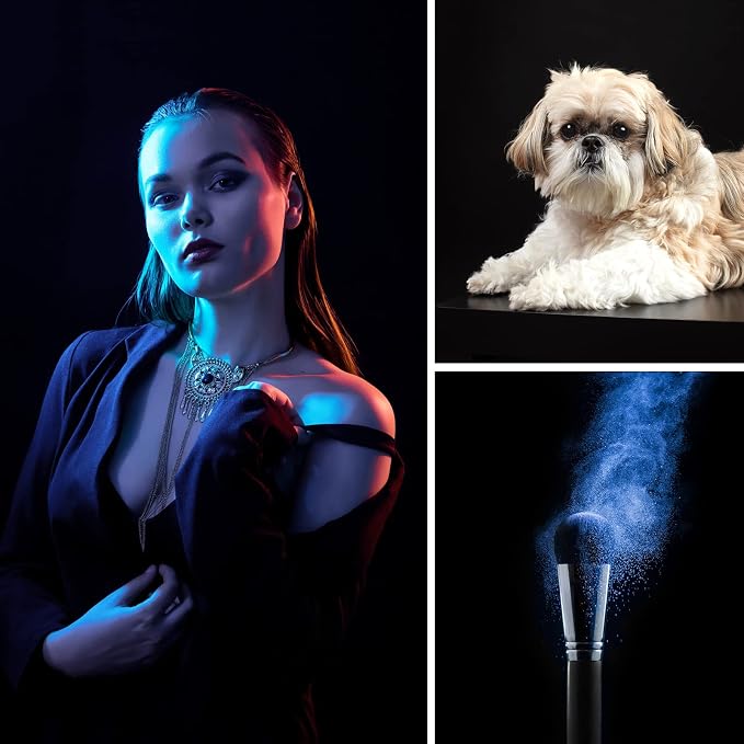 10X20ft Black Photo Backdrops for Photography, LCUIRC Two Rod Pocket Backdrops Curtain for Parties, Polyester Fabric Background with 4 Clamps for Product Protrait Photoshoot or Parties Decoration - Image 6