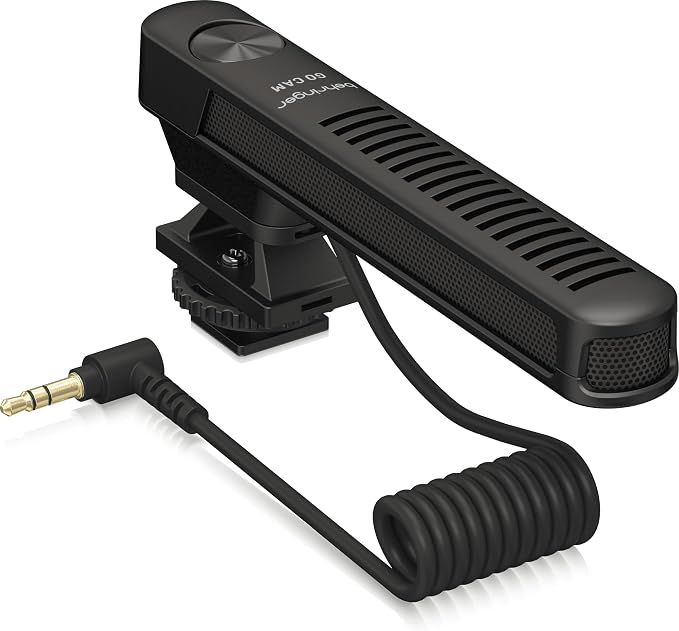 Behringer GO CAM Shotgun Microphone Wired Professional Camera Mic for Podcast Interviews Vlogs Live Streaming Audio Recorder, Black - Image 2