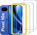 ivoler Screen Protector for Google Pixel 10a 6.3" Tempered Glass 3-Pack | Fingerprint Unlock Compatible, 9H Hardness, Bubble Free, Easy Install Frame for Pixel 10a by iVoler