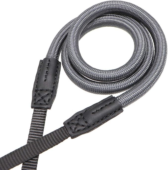 Quick Release Camera Neck Strap Shoulder Strap Belt for Mirrorless Digital Cameras Climbing Rope with Quick Release QD Loops Connector with O-Ring Adjustable Length 30-53inch Gray - Image 5