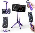 ULANZI MA30 Magnetic Phone Tripod Stand for iPhone-Aluminium Maglock Smartphone Mini Tripod Pocket Cell Phone Stand Strong Magnet Quick Mount Compatible with iPhone 17 16 15 14 13 12 Series, Purple by ulanzi