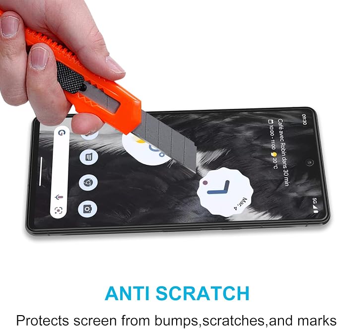 Didisky 4 Pack Screen Protector for Google Pixel 7, 9H Hardness,Touch Sensitive,Easy Install - Image 5