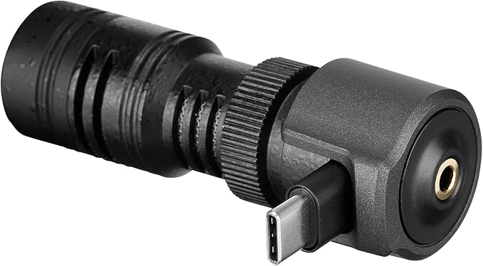 Saramonic SmartMic+UC Device-Mountable Shotgun Microphone with USB-C & Headphone Out for iPhone 15, Android Mobile Devices, New iPad & More - Image 6