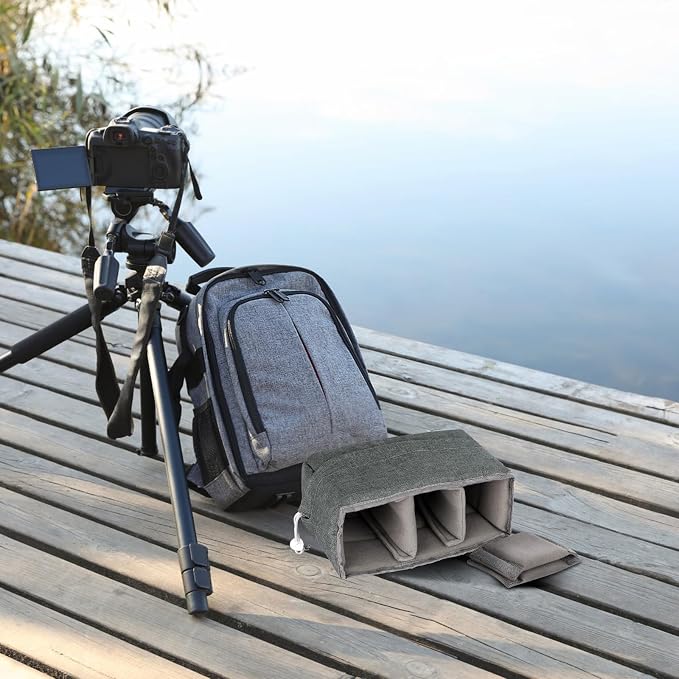 Koolertron Waterproof DSLR Camera Bag with Removable Insert, Adjustable Compartments, Fits in Camera Bags - Protective Case for DSLR/SLR Cameras & Accessories - Image 2
