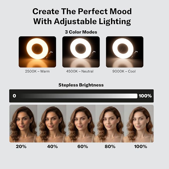 Selfie Light Magnetic - Cell Phone Ring Lights Mirror Cell Phone Attachment - Image 3