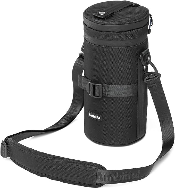 Ambitful 4.33 × 8.86 in Thick Camera Lens Pouch Case, Protection Lens bag | Water/Dust/Shock Lens Pouch for DSLR Camera Lens Compatible Below 4.33 × 8.86 in Sony, Nikon,Canon,Fujifilm,Tamron Lenses by Ambitful