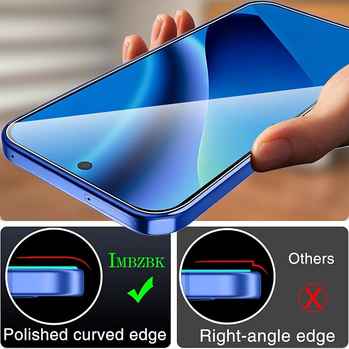 IMBZBK Screen Protector for Google Pixel 10a, Tempered Glass, 3+3 Pack | 9H+ Hardness, Military Grade Shatterproof, Case Friendly, Bubble Free Auto-Dust Removal, with 3 Camera Lens Protectors - Image 7
