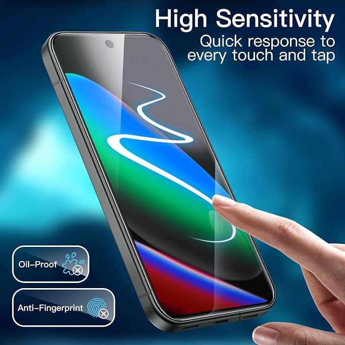 JETech Screen Protector for Google Pixel 10, 2+2 Pack | with Camera Lens Protector, HD Clear Tempered Glass, Anti-Scratch Protection, Easy Installation Tool - Image 7