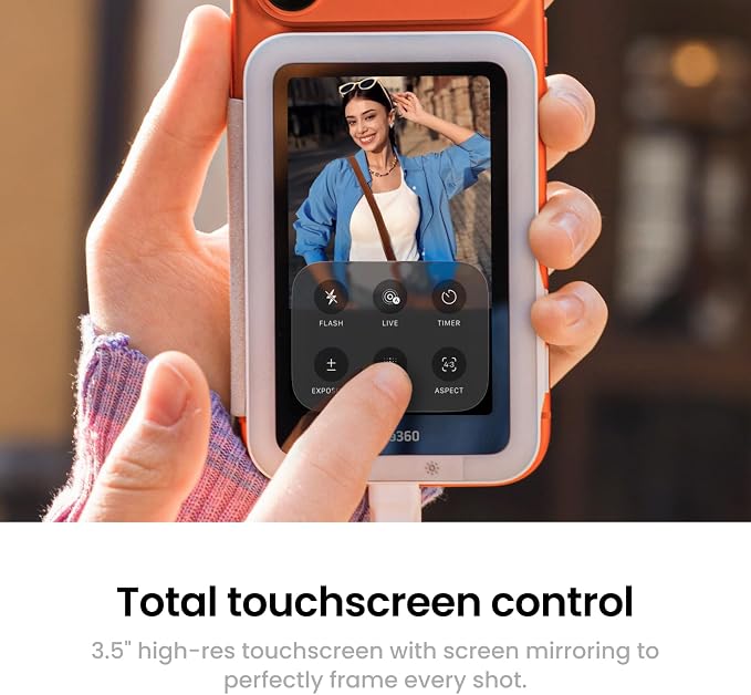 Insta360 Snap Selfie Screen with Light - 4K Magnetic Selfie Monitor Screen for Selfie, Vlogging, Compaitble with iphone 15/16/17 Pro, Adjustable Lighting, Touchscreen Control, Wired Instant Connection - Image 3