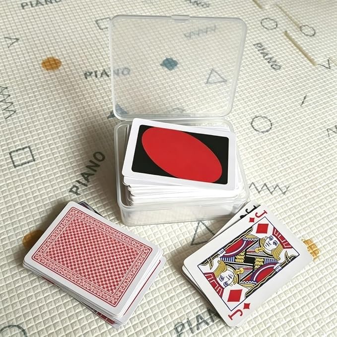 4PCS Plastic Game Card Storage Box, Card Case for UNO Cards, playing card box, High Capacity Playing Card Case (NO Cards) - Image 2