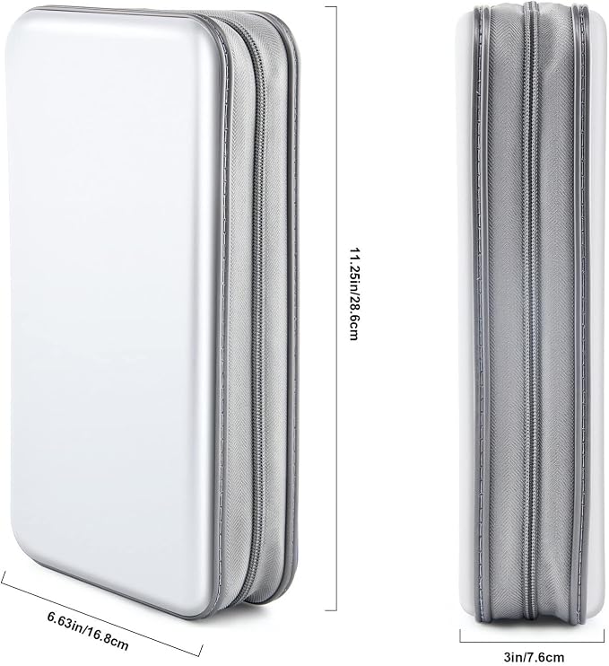 96‑Capacity Hard Plastic CD/DVD Binder for Car, Home & Travel | Zipper‑DVD Organizer, Scratch‑Resistant Sleeves Shield Discs From Dust & Damp; Stores Music, Video, Gaming & Blu‑ray Discs - Image 6