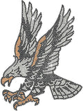 1 Pc Eagle Pattern Iron on Rhinestones Transfer, Bling DIY Patch Clothing Repair Applique T-Shirt Vest Shoes Hat Jacket Decor Clothing DIY Accessories by GOMAKERER