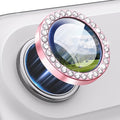 for iPhone 17 Air Camera Lens Protector Cover Bling Diamond, Pink | Individual Metal, 9H Hardness, Scratch Resistant, Shockproof, Drop Protection, Case Friendly, Stylish Accessories by Xfilm
