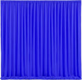 Royal Blue Backdrop Curtains 8 Panels - Wrinkle-Free Polyester Photography Drapes for Baby Shower & Birthday Party - 32 X 10FT by WishCare