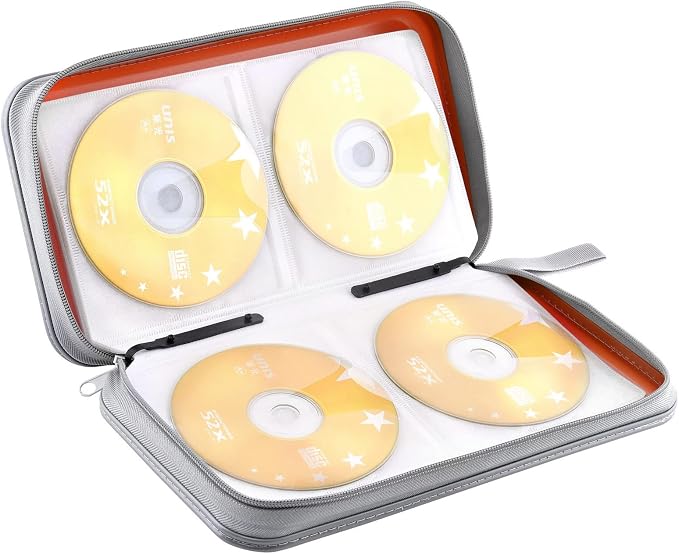 96‑Capacity Hard Plastic CD/DVD Binder for Car, Home & Travel | Zipper‑DVD Organizer, Scratch‑Resistant Sleeves Shield Discs From Dust & Damp; Stores Music, Video, Gaming & Blu‑ray Discs - Image 5