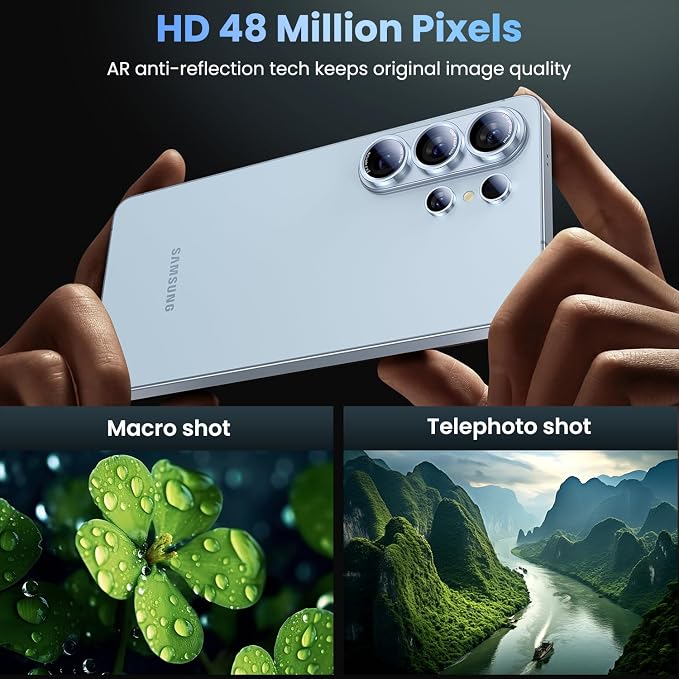Uyiton for Samsung Galaxy S26 Ultra Camera Lens Protector, Unique Design | Case-Friendly, Ultra-Thin, Military-Grade Sapphire Glass with Aluminum Metal Rear Camera Screen Cover, Sky Blue - Image 2