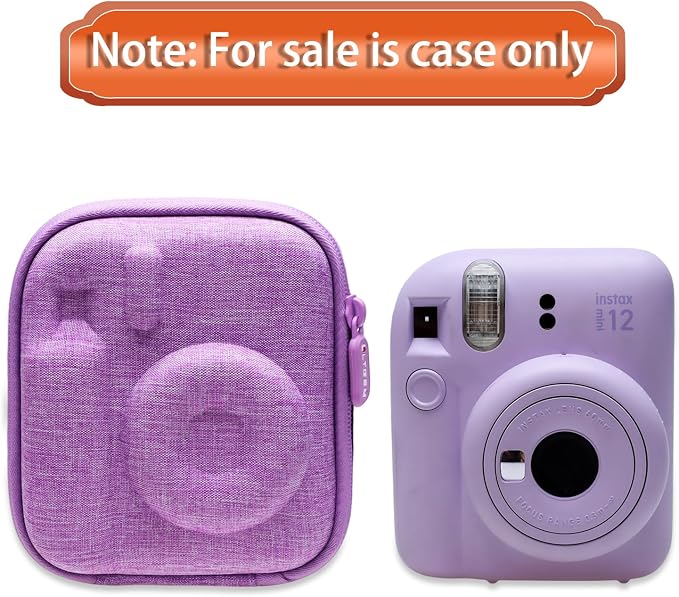 LTGEM Case Compatible with Fujifilm Instax Mini 13/12 Instax Camera, Purple | Fits Instant Camera 11/10/9/8/7/7+ and FUJIFILM Instax Mini Instant Flim with Shoulder Strap, Case Only - Image 8
