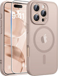 FNTCASE for iPhone 16 Pro Case, Fit for Magsafe, with Screen Protector | Full Camera Protection, Translucent Matte, 14FT Military Grade Drop Proof, Shockproof Protective Phone Cover, Desert Gold by FNTCASE