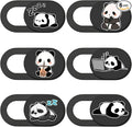 6Pcs Laptop Camera Covers Webcam Camera Cover Panda Pattern Privacy Security Guard Slide Phone Webcam Protector for Laptops Desktops Computers Smartphones Tablets Notebooks Mini PC Devices by PRESSINART