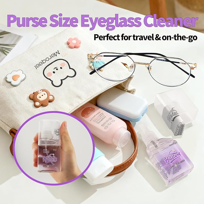 Phone Touch Screen Cleaner Mist Spray and Wipe, Hatstart Pristine Eyeglass Cleaning Kit for TV Laptop Computer Tablet PC LCD Flat Screens Car Display, Compatible with iPhone iPad MacBook Pro, Purple - Image 5