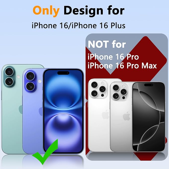 YWXTW for iPhone 16 Plus/iPhone 16 Camera Lens Protector, Individual Anti Scratch Metal Ring Tempered Glass Camera Screen Protector for iPhone 16 Accessories, Case Friendly (Teal) - Image 2