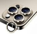 Camera Lens Protector for iPhone 16 Pro Max/16 Pro- Glitter Natural | 9H Tempered Glass, Metal Individual Camera Cover, Accessories, Anti-drop, Case Friendly, HD Clear, Anti-Scratch by WumigooProducts